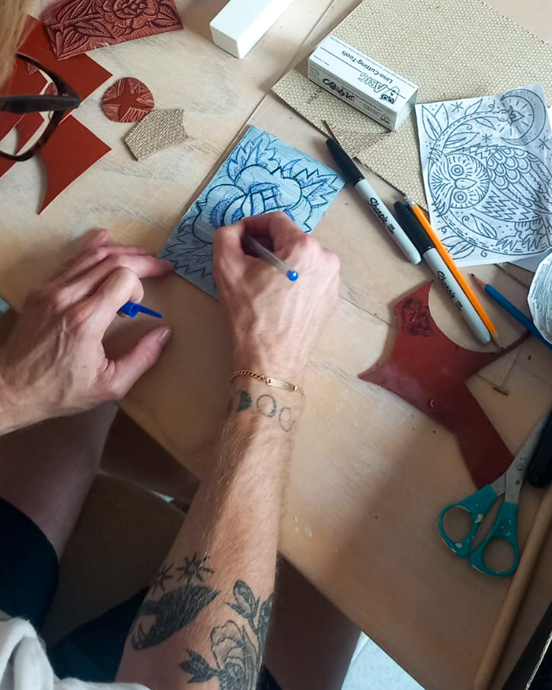 WORKSHOP ARGILLA & LINOLEOGRAFIA by Fausto Spreafico